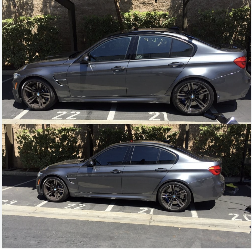 Before/After Car Tinting